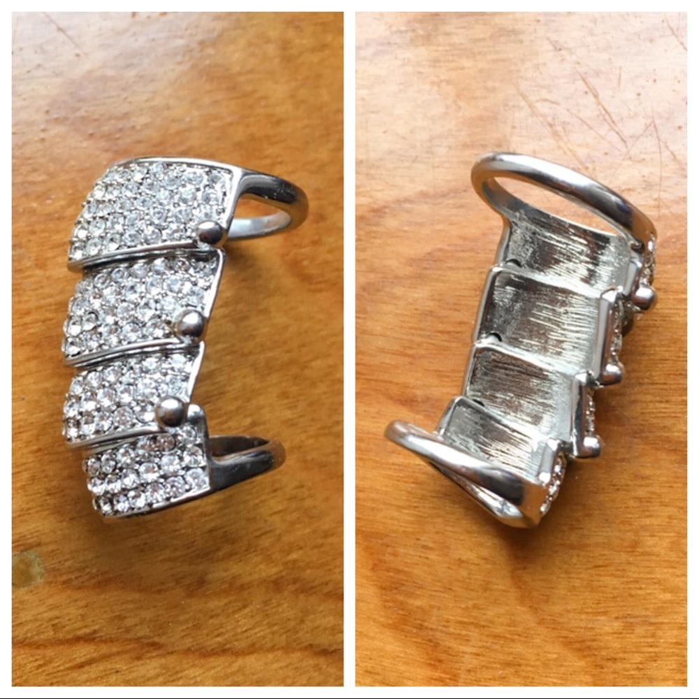 Silver Tone Knuckle Ring - image 3